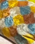 Kissen Ikat Samt 40x50cm Kacheln