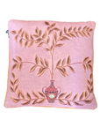 Kissen Jacquard Leoparden rosa 50 x 50 cm
