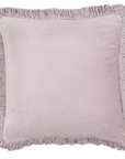 Kissen Samt Fransen Ton in Ton, 45 x 45 cm