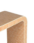 Konsole abgerundet Bone Inlay terracotta / ecru