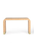 Konsole abgerundet Bone Inlay terracotta / ecru
