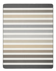 Decke 150 x 200cm grau/braun gestreift