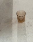 Glas geriffelt orange-nude