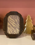 Bilderrahmen bronze klein oval