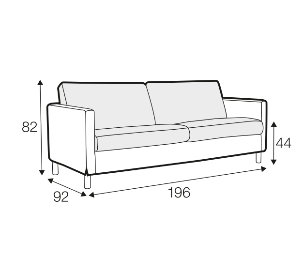 Sofa Impulse 2 Sitzer mint