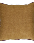 Kissen Leinen washed out mit Samtseite, 45x45 cm