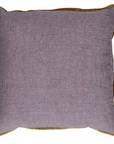 Kissen Leinen washed out mit Samtseite, 45x45 cm