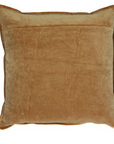 Kissen Leinen washed out mit Samtseite, 45x45 cm