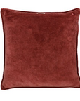 Kissen Leinen washed out mit Samtseite, 45x45 cm