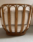 Vintage Sessel Rattan Drehsessel