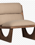 Sessel Holz und Polster organisch
