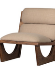 Sessel Holz und Polster organisch
