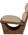 Sessel Holz und Polster organisch