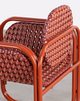 Stuhl Outdoor mehrfarbig geflochten