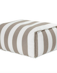Fußhocker gestreift Outdoor