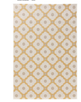 Outdoor Teppich Blume gelb/taupe , 80x150cm