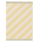Outdoor Teppich gestreift 120 x 170cm , gelb/weiß