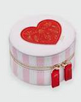 Schmuckbox Herz gestreift Travel