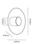 Lampe Decke / Wand Wiener Geflecht