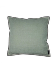 Kissen Stickerei halbrund - Rückseite uni jade - 45/45cm