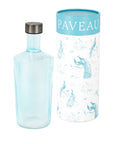 Wasserflasche geriffelt hellblau/azur