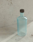 Wasserflasche geriffelt hellblau/azur