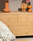 Kommode abgerundet Bone Inlay