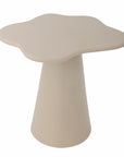 Beistelltisch beige organisch Aluminium