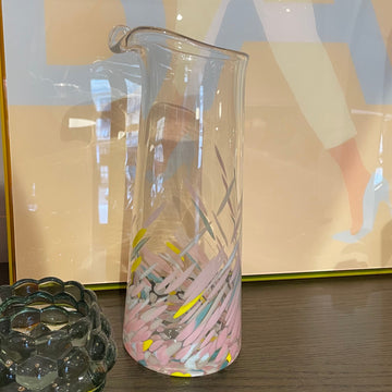 Karaffe Glas gesprenkelt Confetti