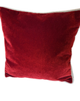 Kissen Samt mit Kontrastpaspel, 40x40cm