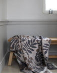 Decke Jacquard 135x180cm Blätter