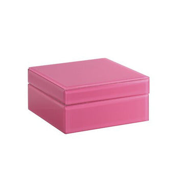 Schmuckbox klein Glas pink