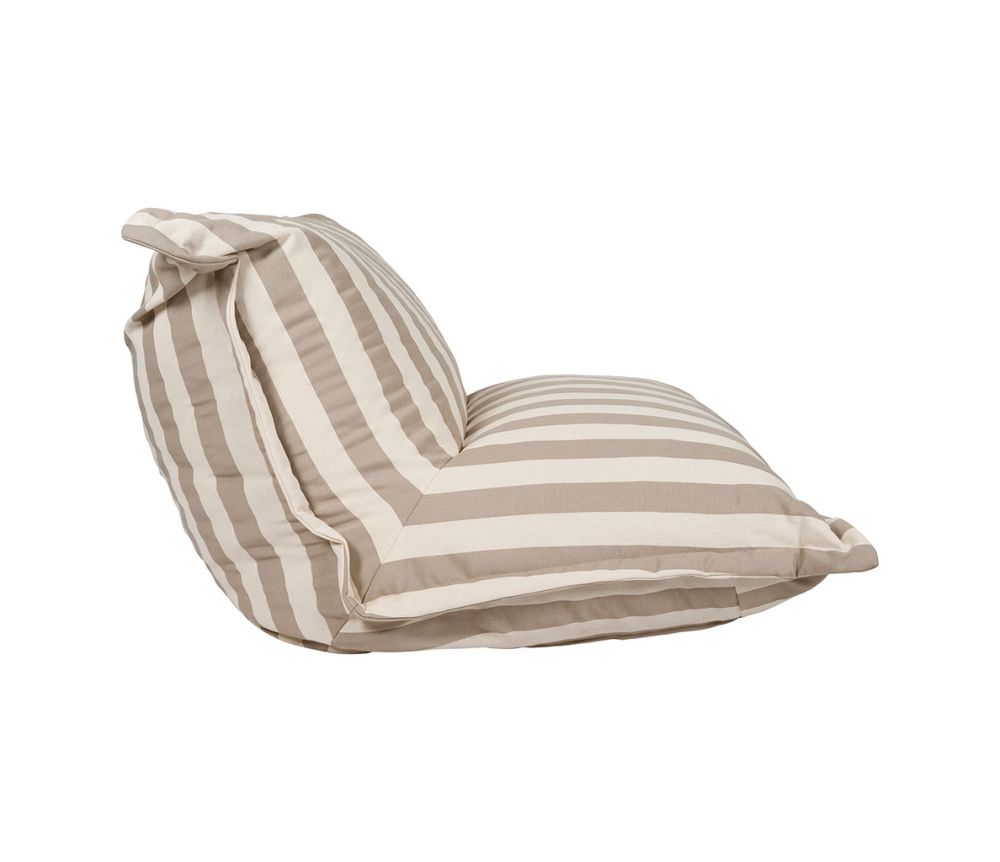 Sitzsack gestreift beige-ecru