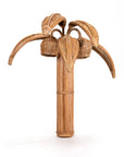 Lampe Wandleuchter Rattan Palme