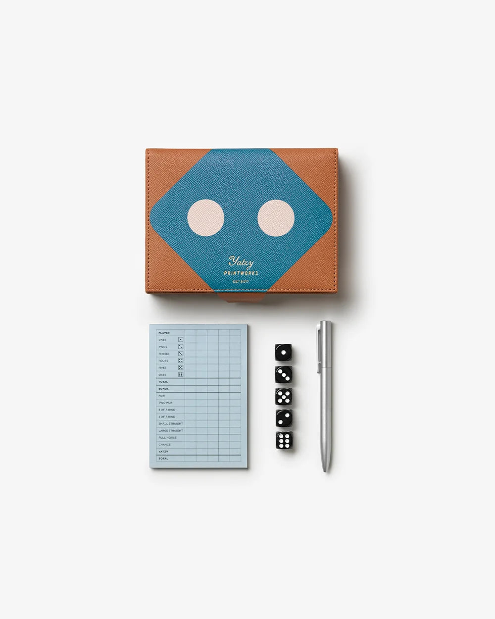Yatzy ( Kniffel) in toller Lederbox