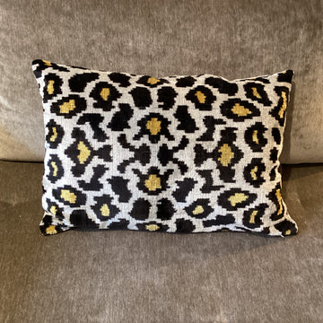 Kissen Samt Ikat 35 x 50 cm