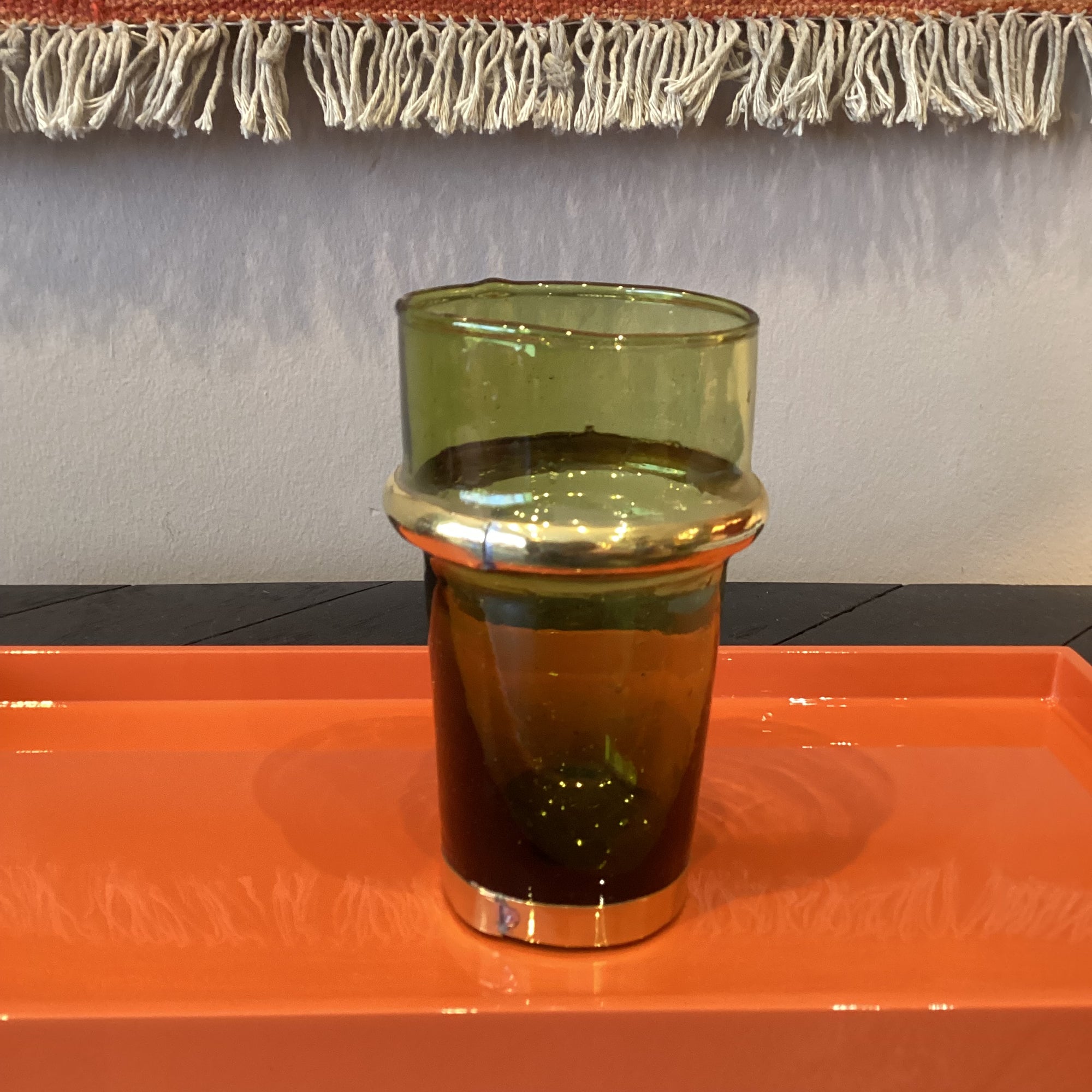Glas Marokko grün