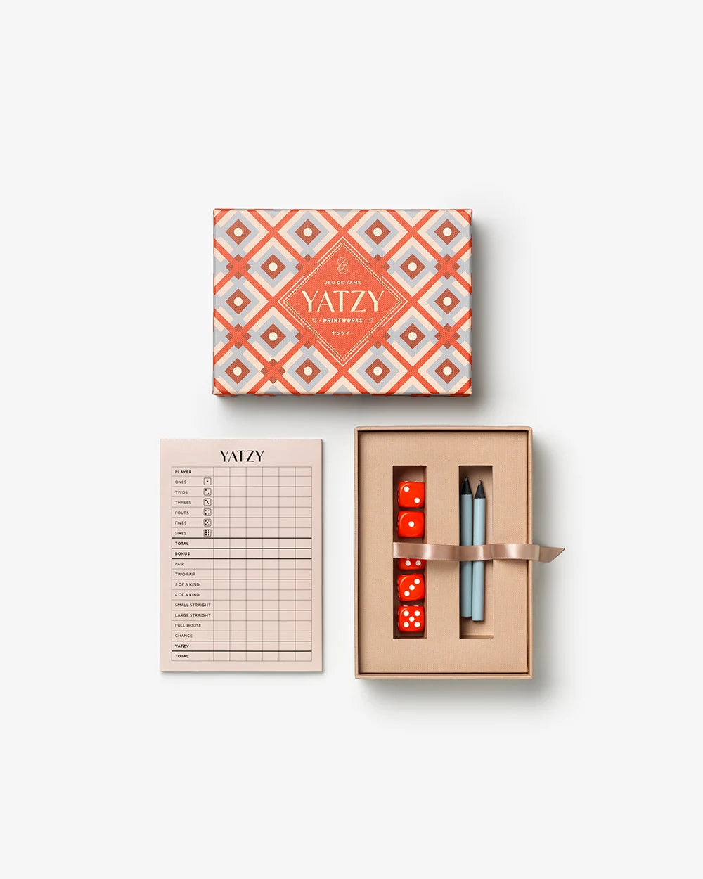 Yatzy ( Kniffel) in Box - rot
