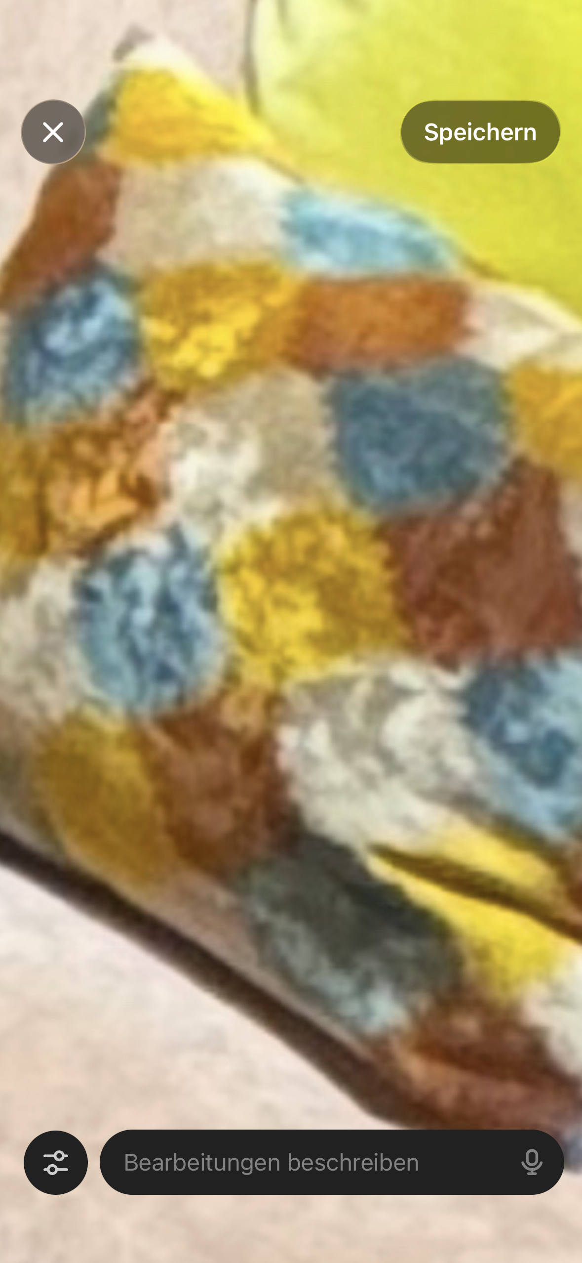 Kissen Ikat Samt 40x50cm Kacheln