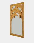 Spiegel Palme Rattan