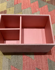 Box rosa aus Velours