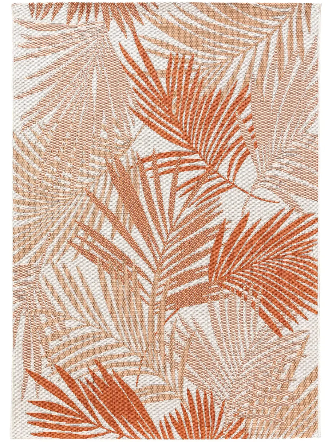 Teppich In- und Outdoor Farn orange