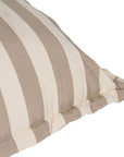 Fußhocker Outdoor gestreift beige-ecru