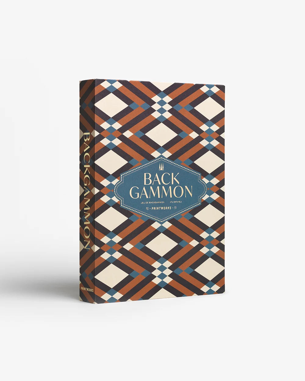 Backgammon braun blau in Box