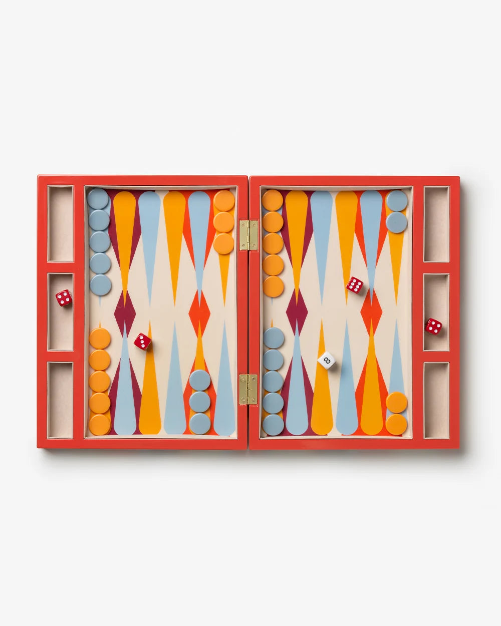 Backgammon rot Lackbox