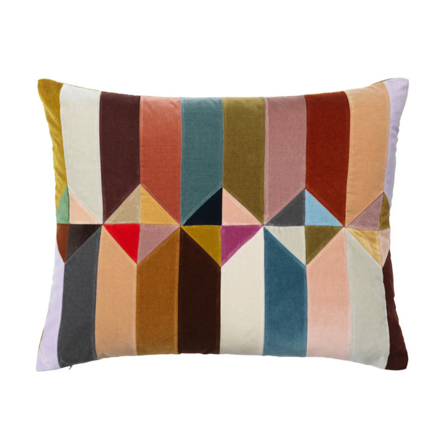 Kissen Patchwork Samt bunt