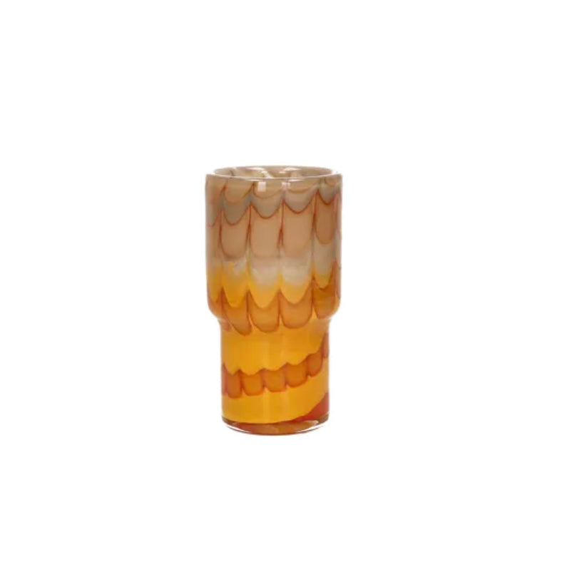 Teelicht / Vase aus Glas
