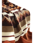 Decke 150 x 200cm Ikat mit Streifen