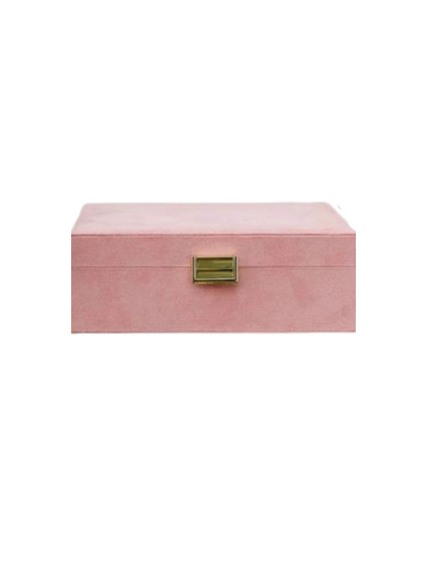 Schmuckbox groß Velours rosé einstöckig – curtisandcurtis