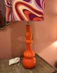 Lampenfuss Vintage Murano orange